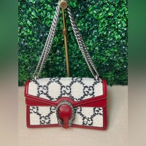Gucci Dionysus Small Tweed Leather Shoulder Bag